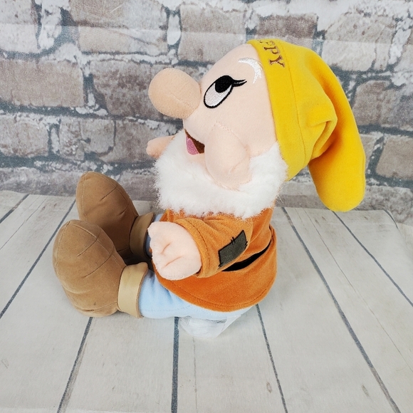 Disney Store 9" Happy Dwarf Plush Bean Bag Bottom - Picture 6 of 13